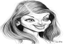 Birthday Party in caricature